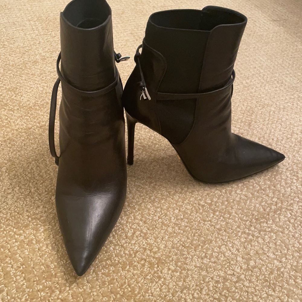 Heeled booties only worn once.